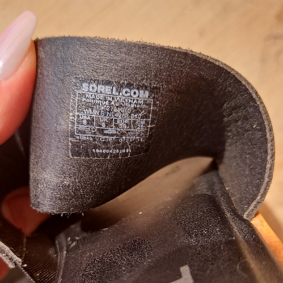 Sorel Ella II Sandals Black And Tan - Picture 4 of 6